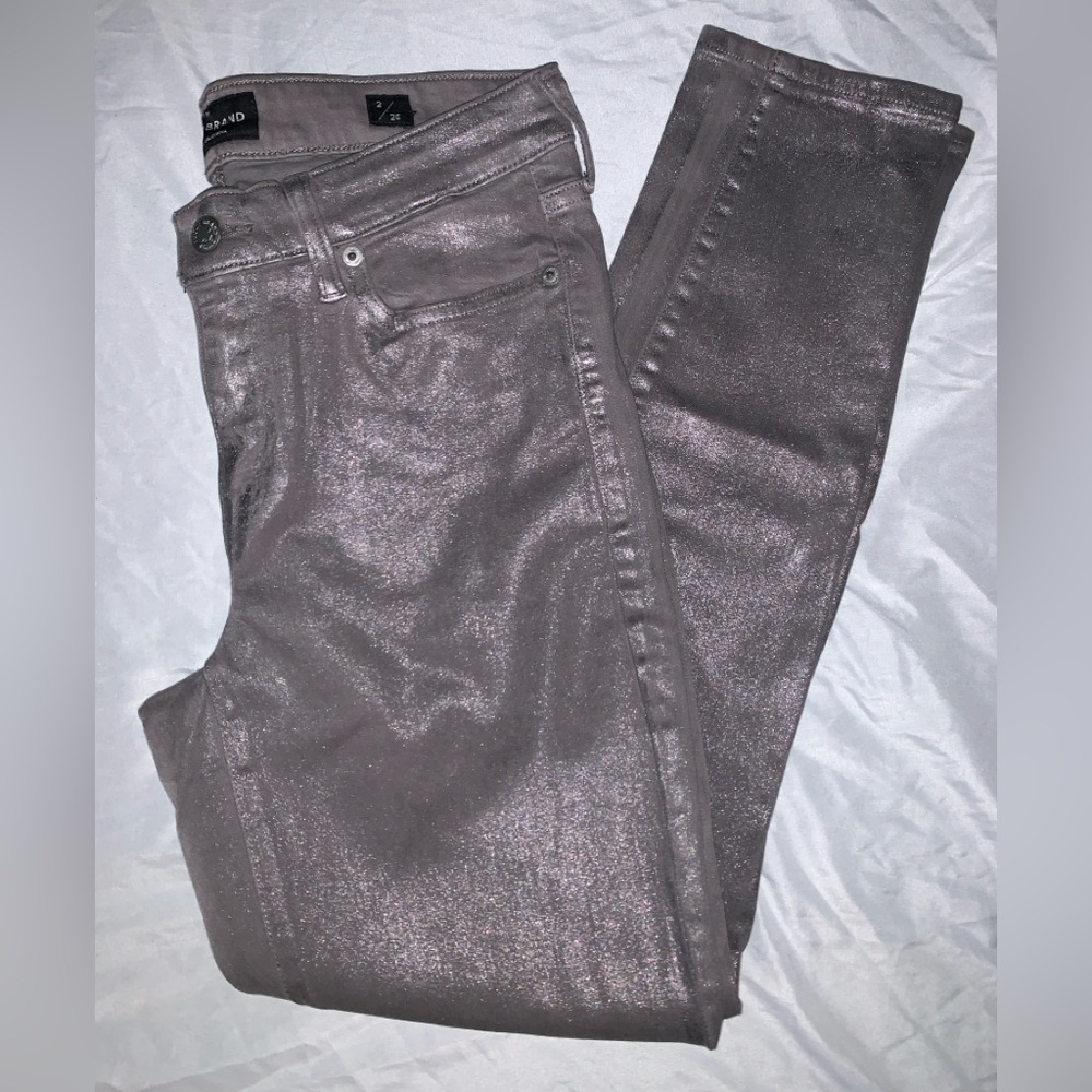 Lucky Brand Shimmering Silver Jeans